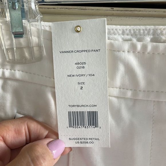 Tory Burch Vanner Cropped pants size 2 - Picture 5 of 9